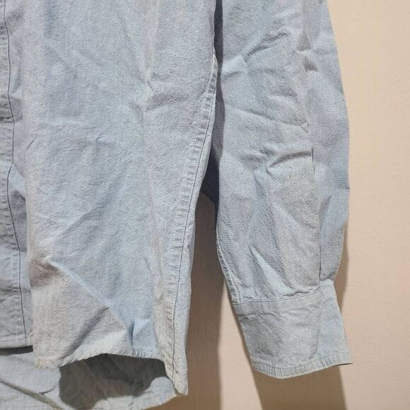 Vintage Looney Tunes Warner Bros Studio Store Men's Denim Shirt Size M 1996 - Picture 4 of 12